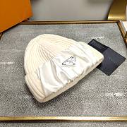 Prada wool & silk hat in white - 3