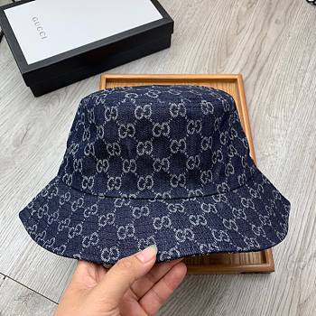 Gucci GG canvas bucket hat in blue