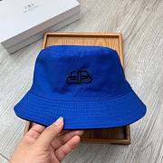 Balenciaga two sided bucket hat in blue - 5