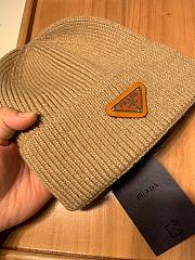 Prada wool hat in brown - 5