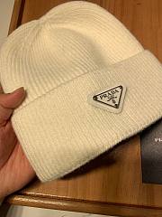 Prada wool hat in white - 6