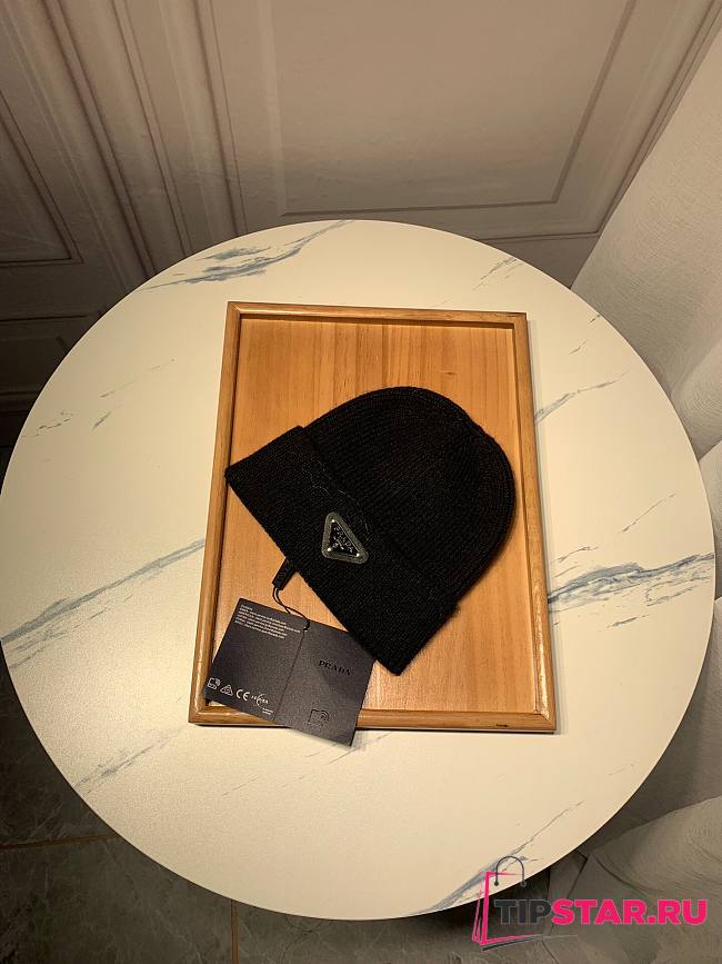 Prada wool hat in black - 1