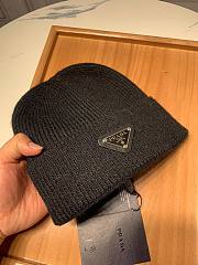 Prada wool hat in black - 3