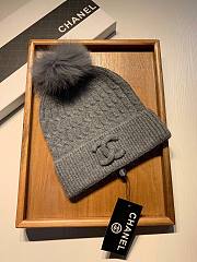 Chanel wool hat in gray - 1