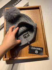 Chanel wool hat in gray - 6