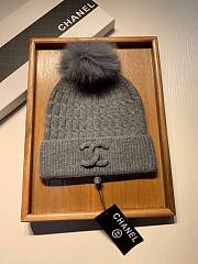 Chanel wool hat in gray - 5