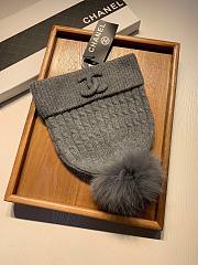 Chanel wool hat in gray - 4