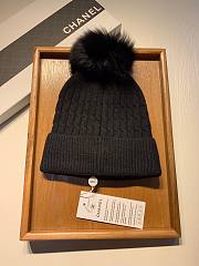Chanel wool hat in black - 5