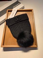 Chanel wool hat in black - 4