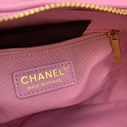 Chanel Heart-shaped flap bags in pink AS2060 20cm - 3