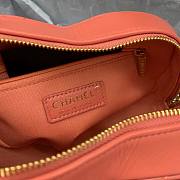Chanel Heart-shaped flap bags in orange pink AS2060 20cm - 6