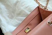 Chanel Flap bag soft lambskin in pink 20cm - 4