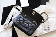 Chanel Flap bag soft lambskin in black 20cm - 2
