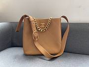 Chanel Hippie shoulder bucket bag in beige 29cm - 1