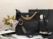 Chanel Hippie shoulder bucket bag in black 29cm - 1