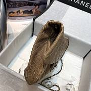 Chanel Flap bag vintage grained calfskin in dark beige 30cm - 2