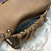 Chanel Flap bag vintage grained calfskin in dark beige 30cm - 5