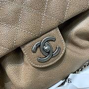 Chanel Flap bag vintage grained calfskin in dark beige 30cm - 6