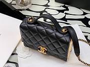 Chanel mini Flap bag lambskin & gold metal 17cm - 3