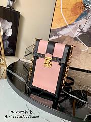 LV Vertical trunk pochette epi leather in rose M67872 17.5cm - 1