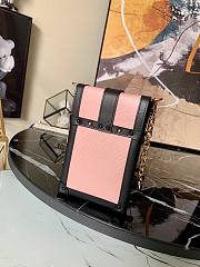 LV Vertical trunk pochette epi leather in rose M67872 17.5cm - 5