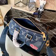 LV Keepall XS other leathers in blue M81011 20cm - 5