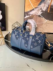 LV Keepall XS other leathers in blue M81011 20cm - 3