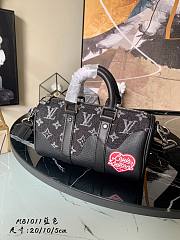 LV Keepall XS other leathers in black M81011 20cm - 1
