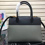 Prada Saffiano leather tote bag in gray 1BA046 30cm - 5