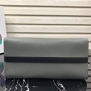 Prada Saffiano leather tote bag in gray 1BA046 30cm - 6