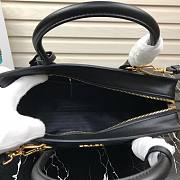 Prada Saffiano leather tote bag in black 1BA046 30cm - 5