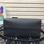 Prada Saffiano leather tote bag in black 1BA046 30cm - 4