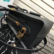 Prada Saffiano leather tote bag in black 1BA046 30cm - 2