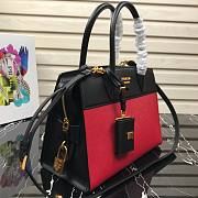 Prada Saffiano leather tote bag in red 1BA046 30cm - 5