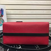 Prada Saffiano leather tote bag in red 1BA046 30cm - 3