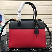 Prada Saffiano leather tote bag in red 1BA046 30cm - 2