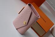 LV 6 key holder monogram vernis leather in pink M90902 10cm - 5