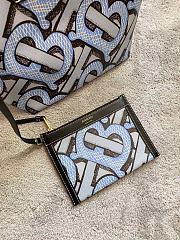 Burberry Beach tote monogram print E-canvas blue 24cm - 3