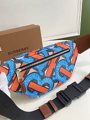 Burberry Sonny bum bag monogram print E-canvas multicolor 16cm - 5