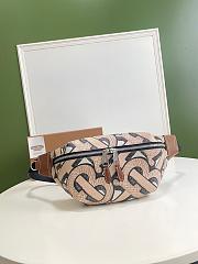 Burberry Sonny bum bag monogram print E-canvas brown 16cm - 1