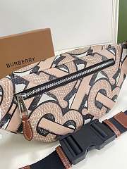 Burberry Sonny bum bag monogram print E-canvas brown 16cm - 6