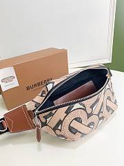 Burberry Sonny bum bag monogram print E-canvas brown 16cm - 5