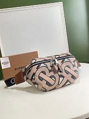 Burberry Sonny bum bag monogram print E-canvas brown 16cm - 3