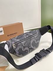 Burberry Sonny bum bag monogram print E-canvas black 16cm - 6