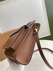 Burberry Pocket bag medium topstitch detail leather brown 23cm - 2