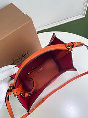 Burberry small Bucket bag red leather 21cm - 5