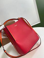 Burberry small Bucket bag red leather 21cm - 3