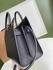 Burberry small Title bag leather two-handle in black 32cm - 6