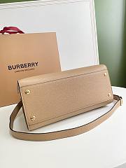 Burberry small Title bag leather two-handle in beige 32cm - 5