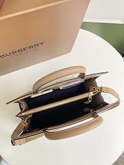 Burberry small Title bag leather two-handle in beige 32cm - 3